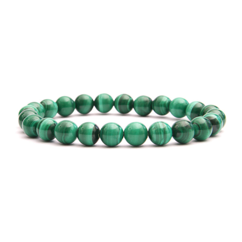 Bracelet Malachite Foncée AA