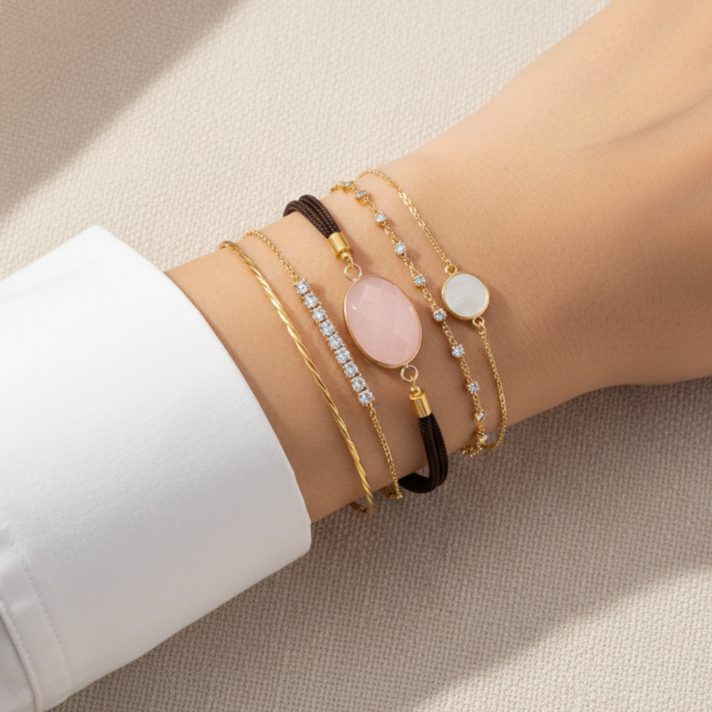 Bracelet TALA® - Quartz Rose A