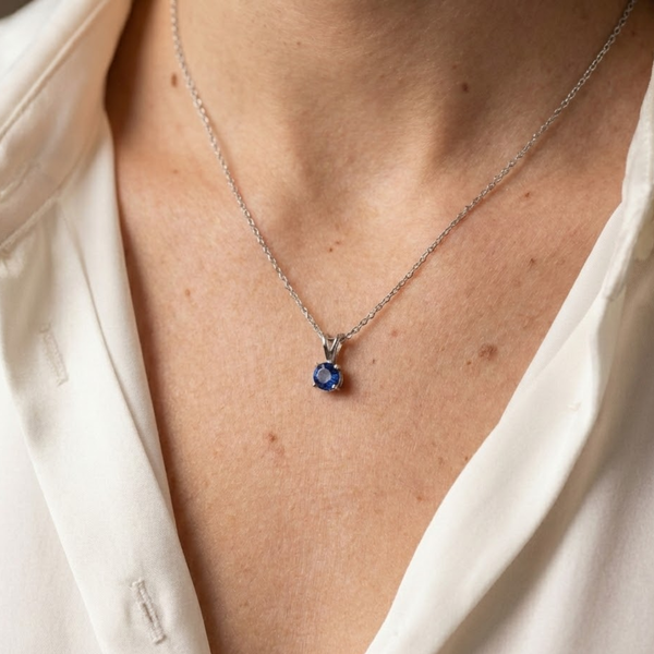 Pendentif AURORA  Saphir bleu