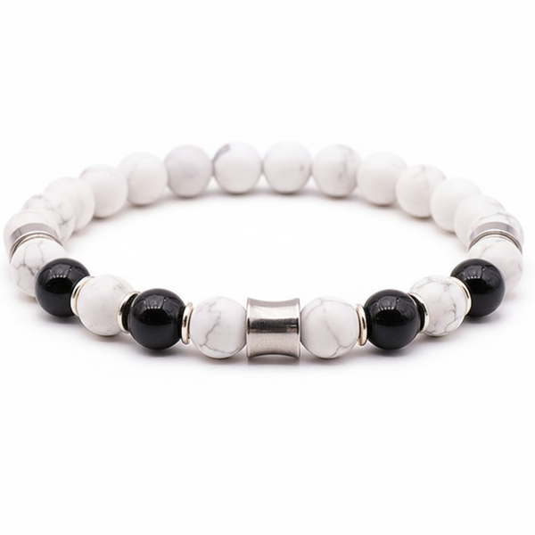 Bracelet ORION - Howlite Onyx