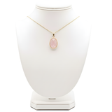 Pendentif Serti Quartz Rose