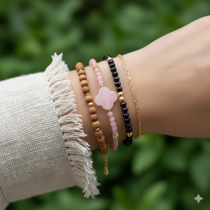 Bracelet Amaya® - Quartz Rose A