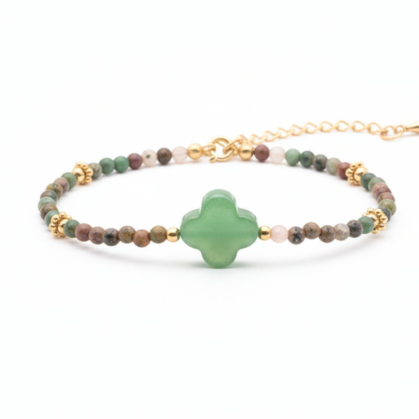 Bracelet Amaya - Agate Indienne Aventurine A