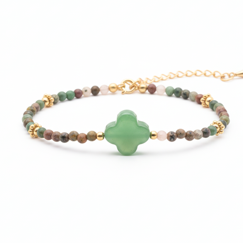 Bracelet Amaya - Agate Indienne Aventurine A