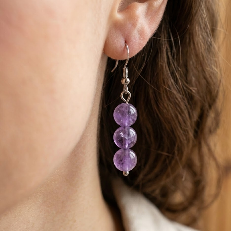 Boucles LUVIA® Améthyste