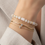 Bracelet Astra - Jade Blanc