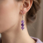 Boucles LUVIA Améthyste