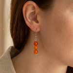 Boucles LUVIA Cornaline