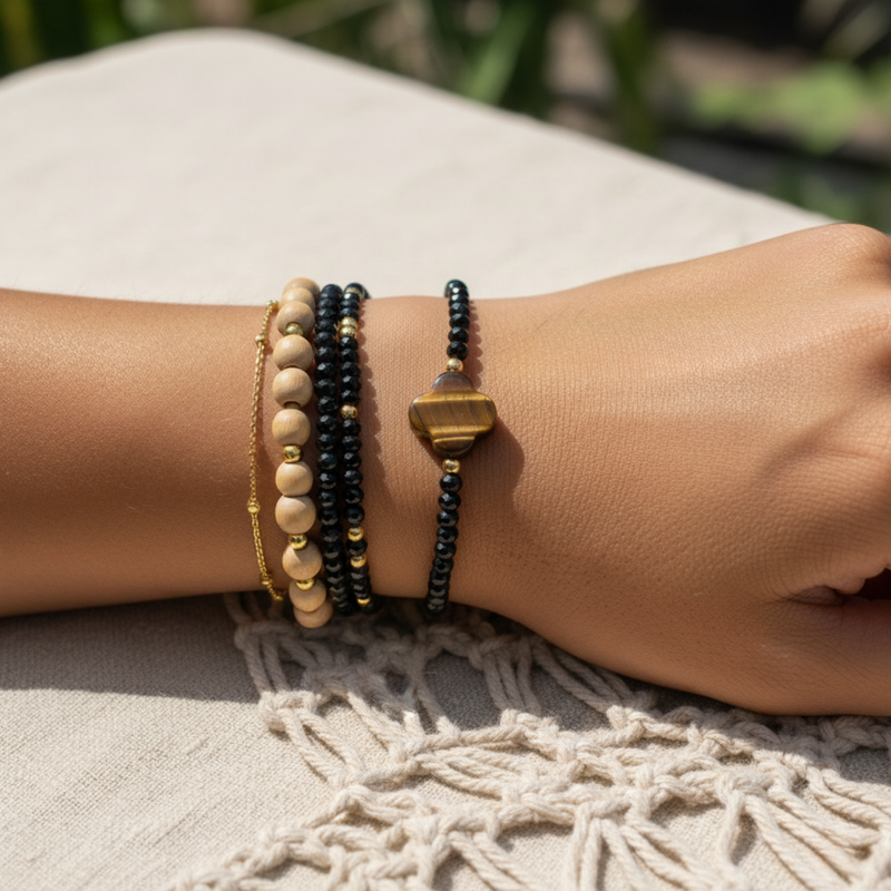 Bracelet Amaya - Oeil de tigre Onyx A