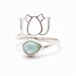 Bague SERENA Aigue Marine