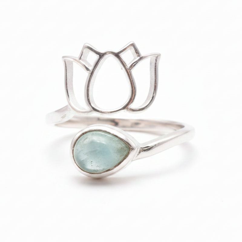 Bague SERENA Aigue Marine