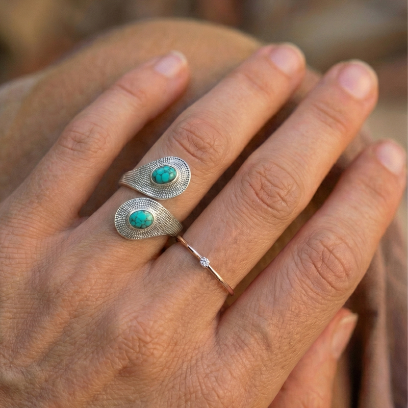 Bague SOLARA® Turquoise d'Afrique