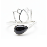Bague SERENA Obsidienne Noire