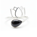 Bague SERENA® Obsidienne Noire