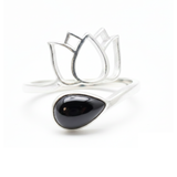Bague SERENA® Obsidienne Noire
