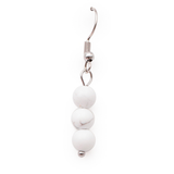 Boucles d'Oreilles 6mm - Howlite