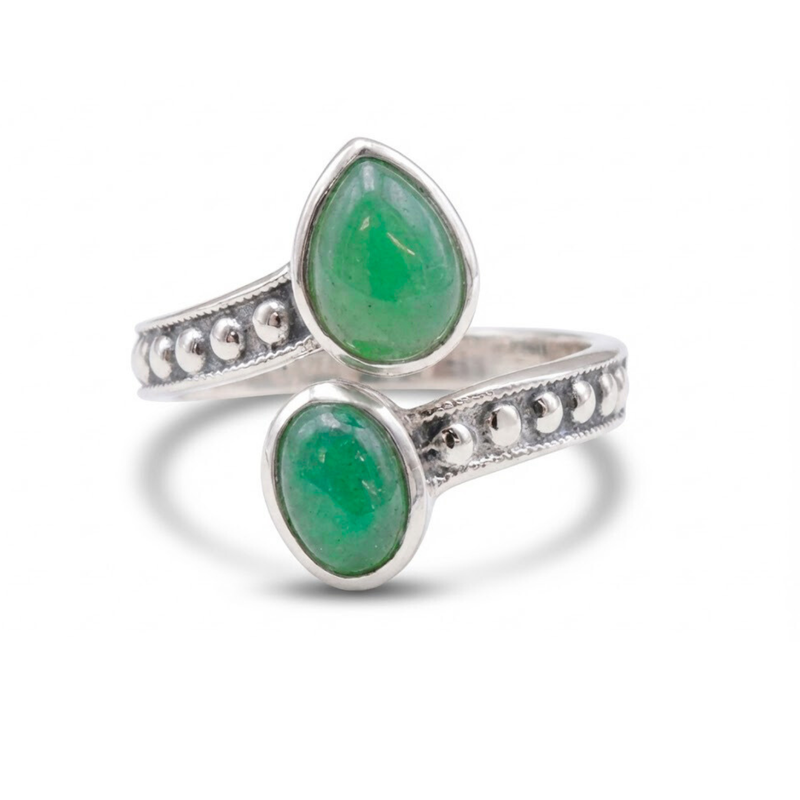 Bague ELYA®  Aventurine Verte