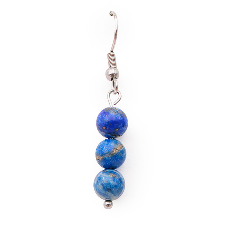 Boucles d'Oreilles 6mm - Lapis-Lazuli