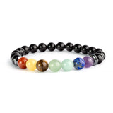 Bracelet 7 Chakras Onyx A