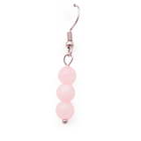 Boucles d'Oreilles 6mm - Quartz Rose