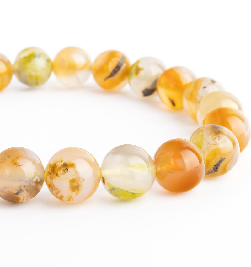 Bracelet Agate Feu AA