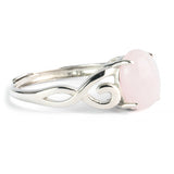 Bague femme argent Quartz Rose