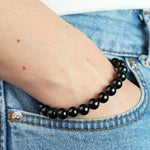 Bracelet Obsidienne Noire A