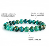 Bracelet Azurite Chrysocolle AAA