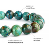 Bracelet Azurite Chrysocolle AAA