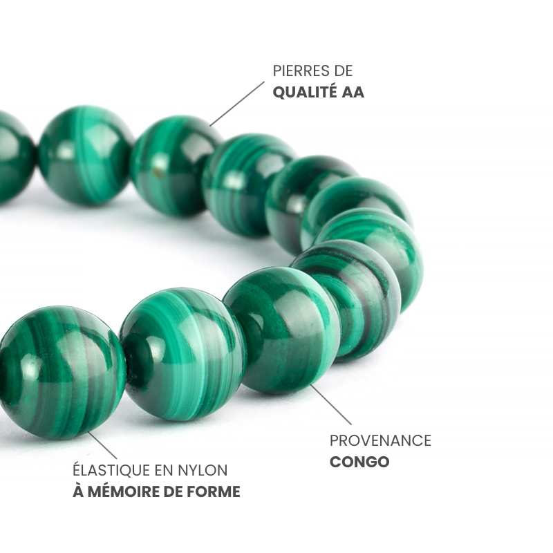 Bracelet Malachite AA