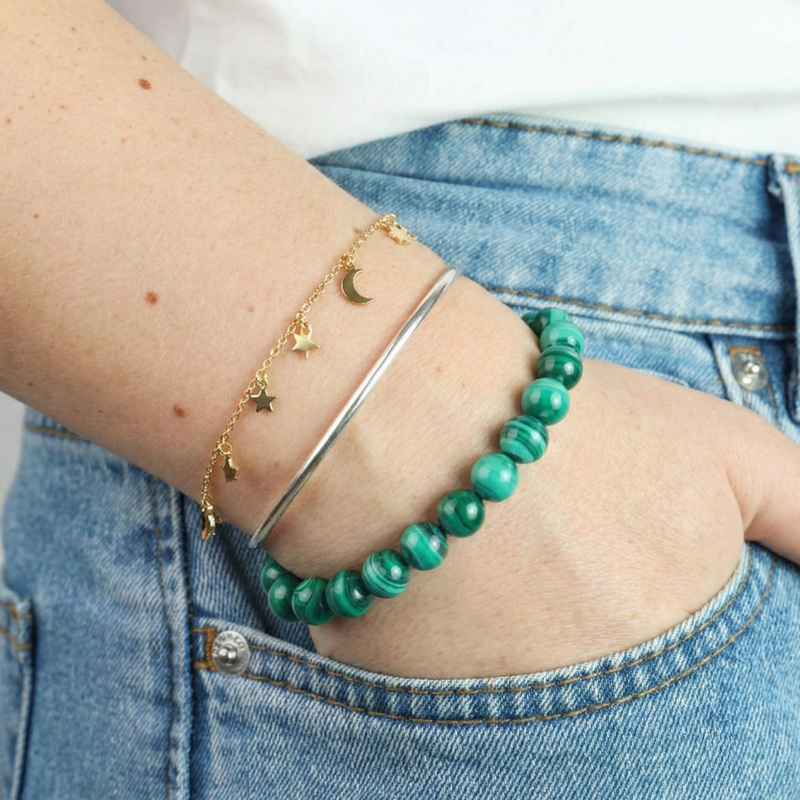 Bracelet Malachite AA