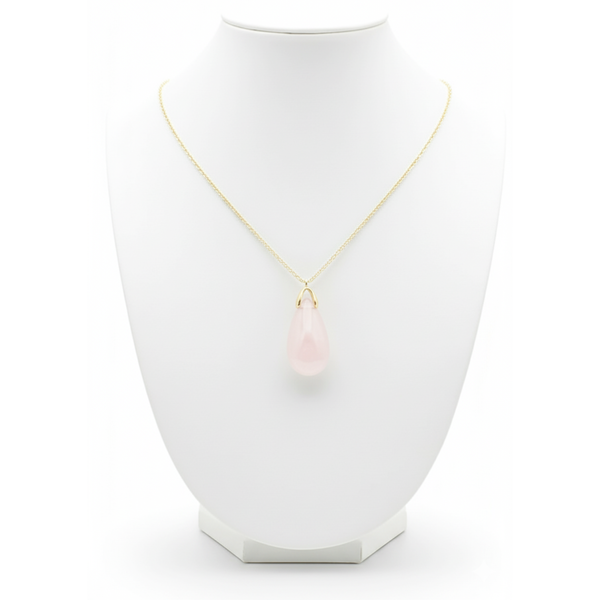 Pendentif Quartz Rose