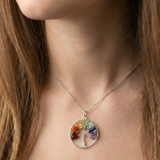 Pendentif Arbre de vie 7 chakras