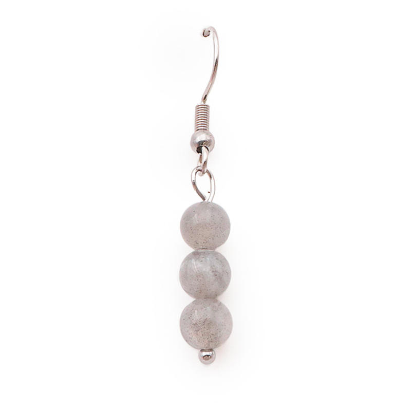Boucles d'Oreilles 6mm - Labradorite