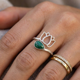 Bague SERENA® Malachite