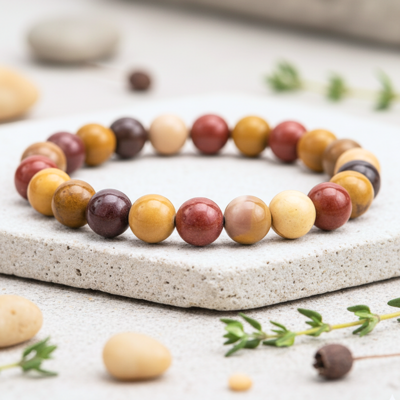 Bracelet Jaspe Mokaïte A