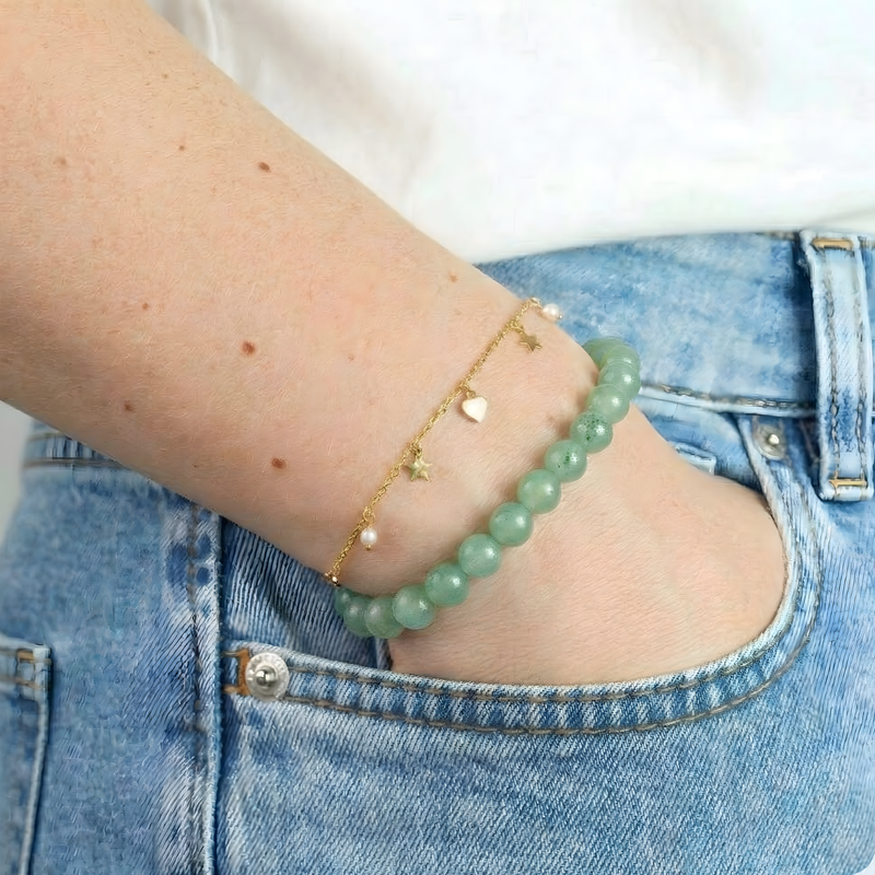 Bracelet Aventurine Verte A