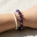 Bracelet Améthyste Rubanée AA