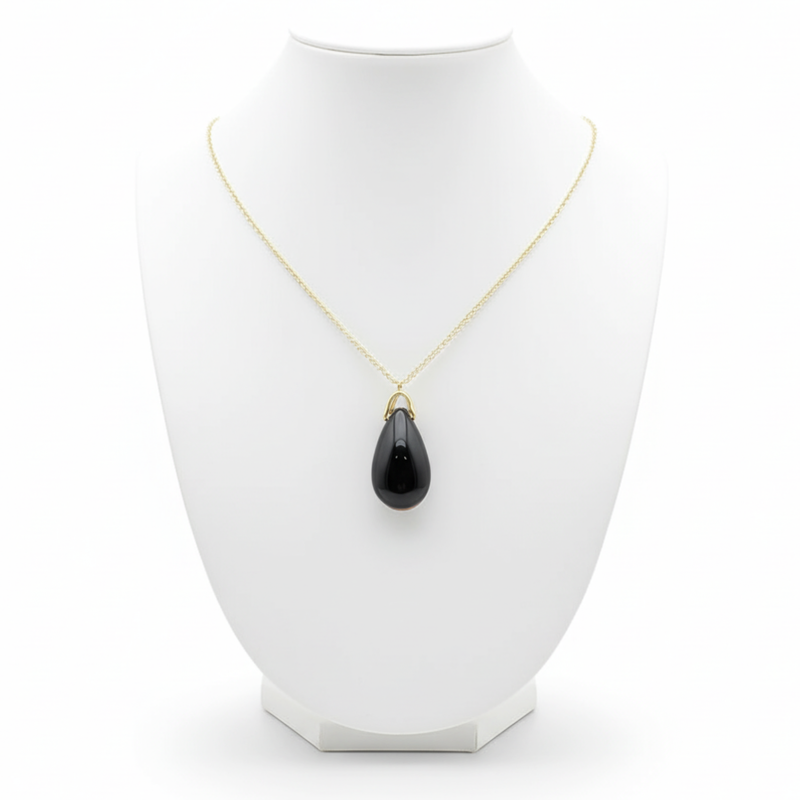 Pendentif Obsidienne Noire
