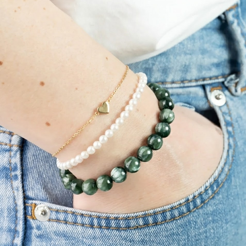 Bracelet Séraphinite AA+