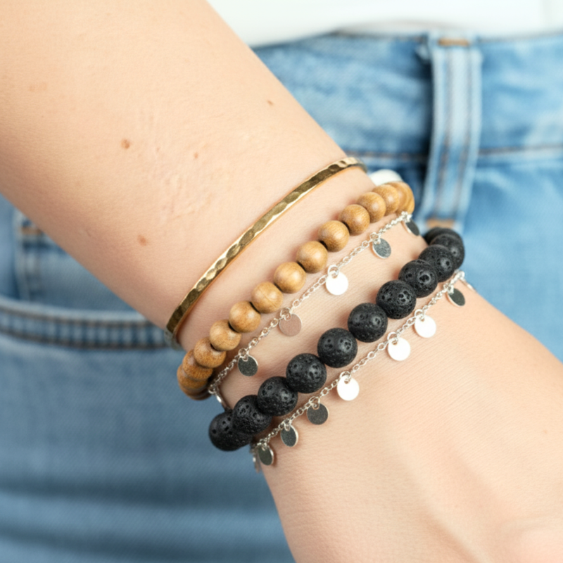 Bracelet Pierre de Lave A