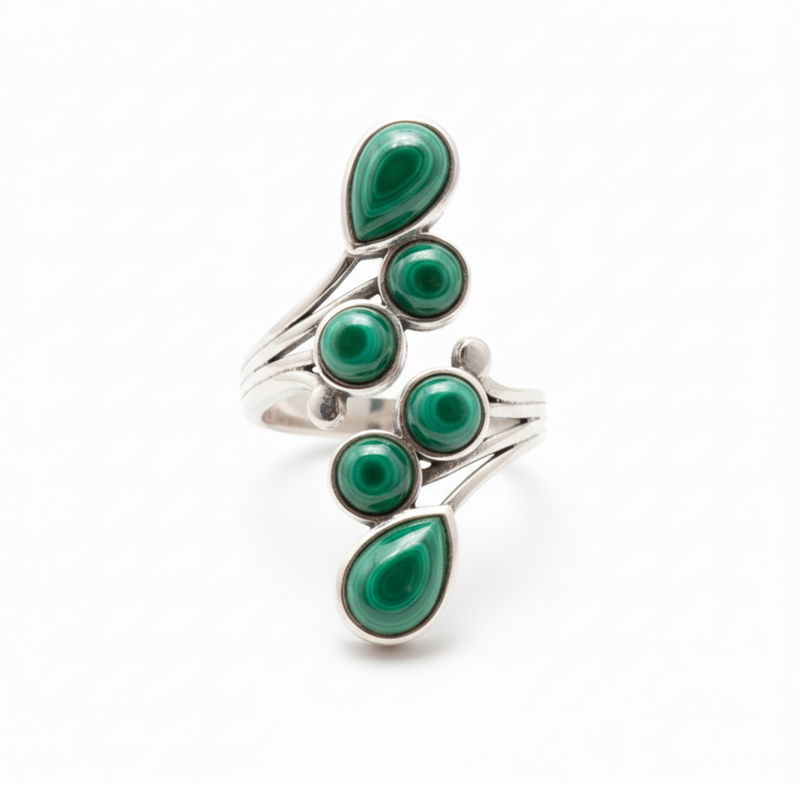Bague LUMYA Malachite