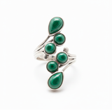 Bague argent 925 Malachite
