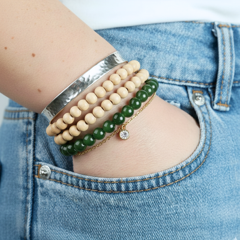 Bracelet Jade Néphrite AA
