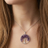 Pendentif Arbre de vie Améthyste
