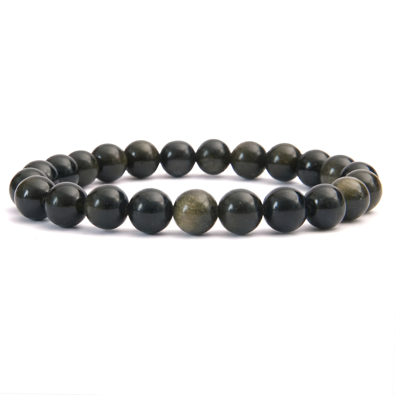 Bracelet Obsidienne Dorée AA