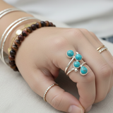 Bague argent 925 Turquoise d'Afrique