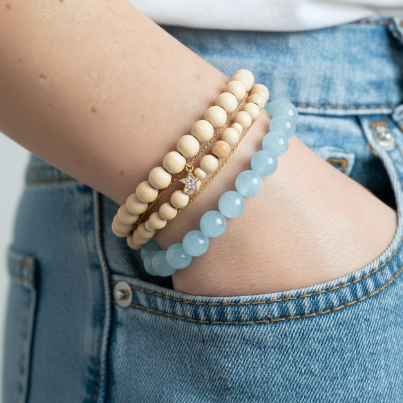 Bracelet Calcédoine AAA