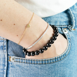 Bracelet Spinelle Noire A