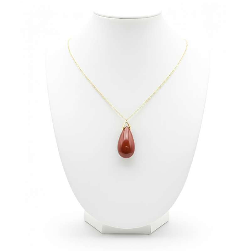 Pendentif Jaspe Rouge